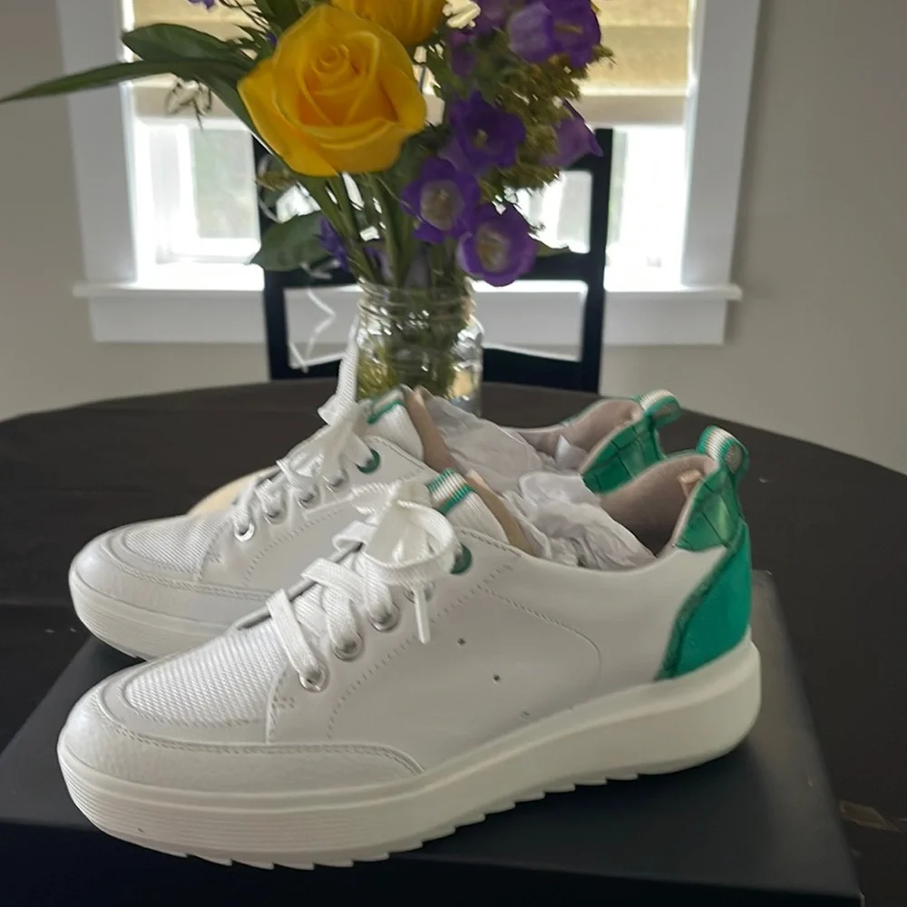 Naturalizer NEW Tilda white / green Sneaker - Picture 2 of 8